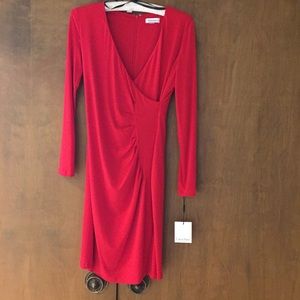 Calvin Klein Red Dress sz 4 NWT